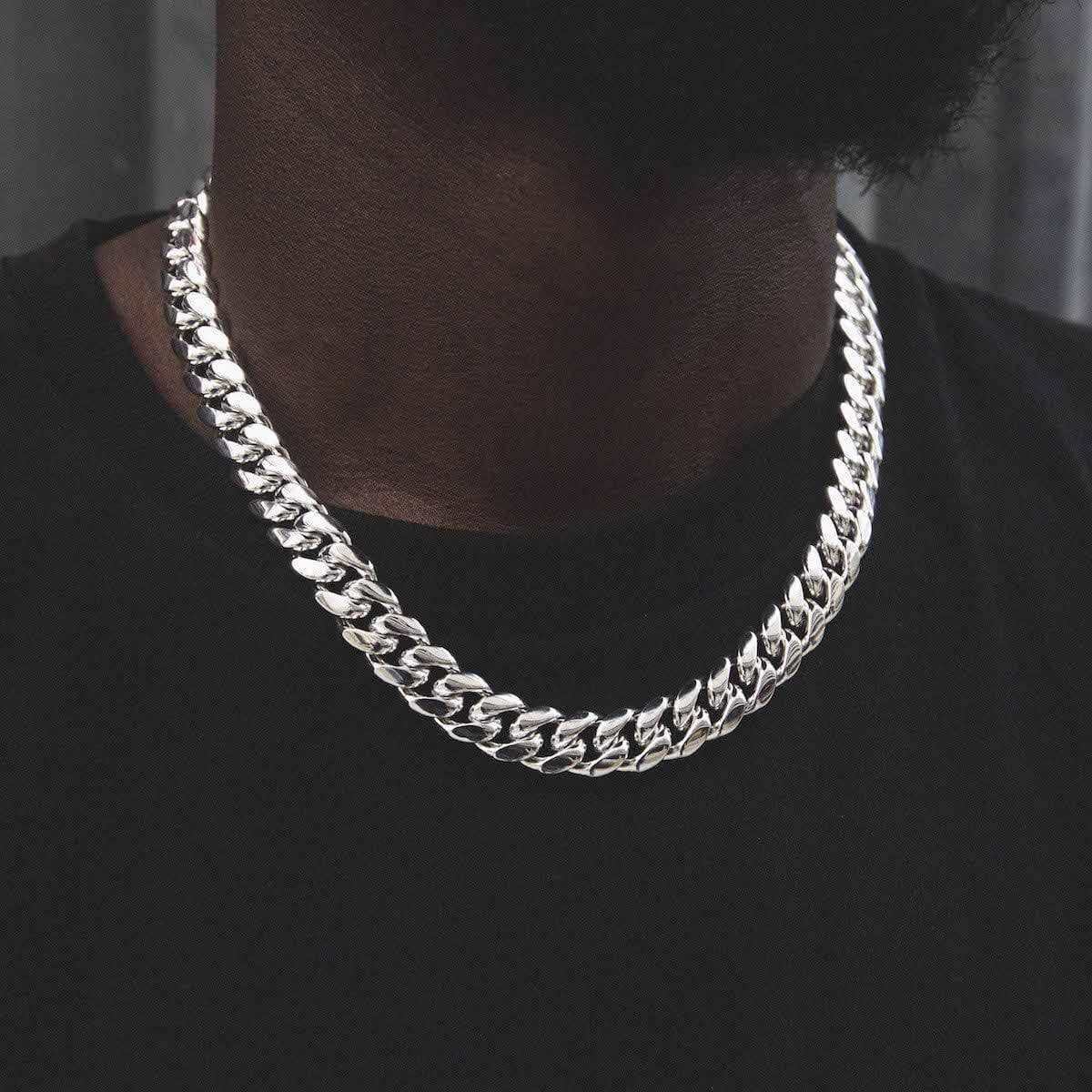 GLD Signature Cuban in White Gold - 12mm - Image 5