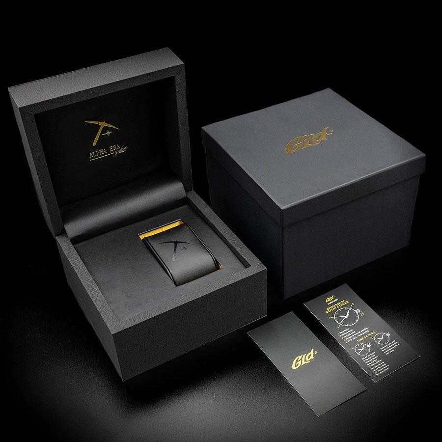 42MM Iced Alpha Era® Luminous Skeleton Gold w/ Rubber Strap - Image 5