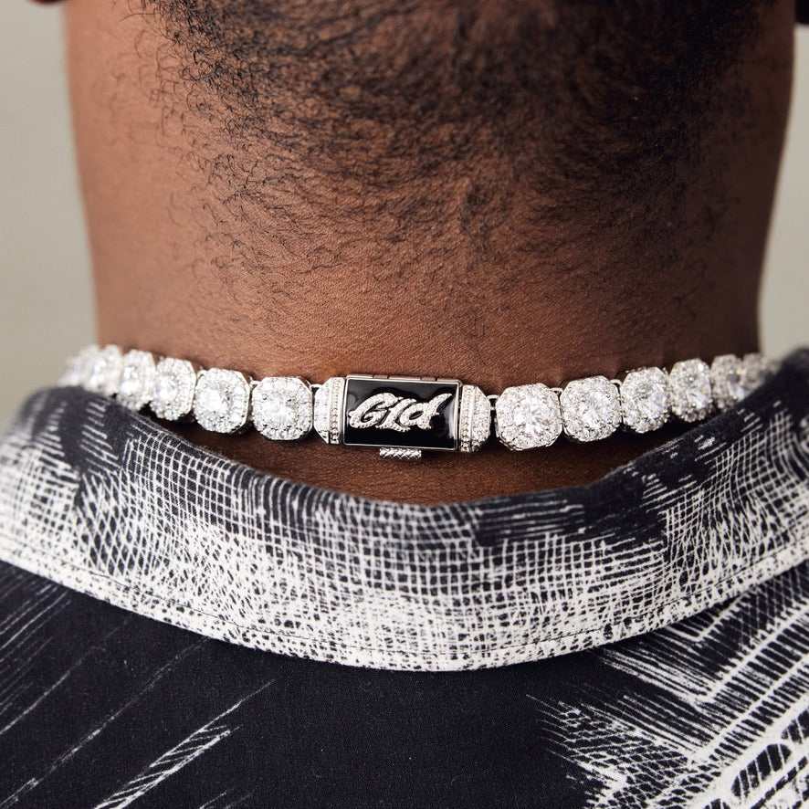 Clustered Tennis Necklace + Bracelet Bundle- 12mm - Image 4