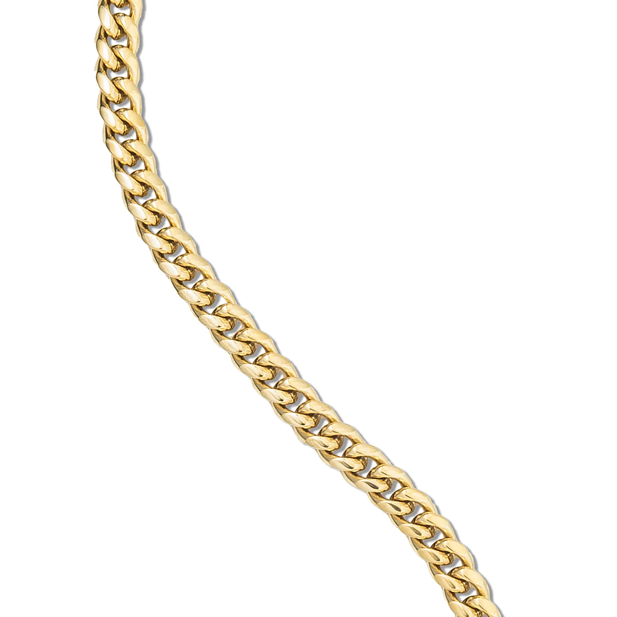 Miami Cuban Necklace in Yellow Gold - 5mm - Image 6