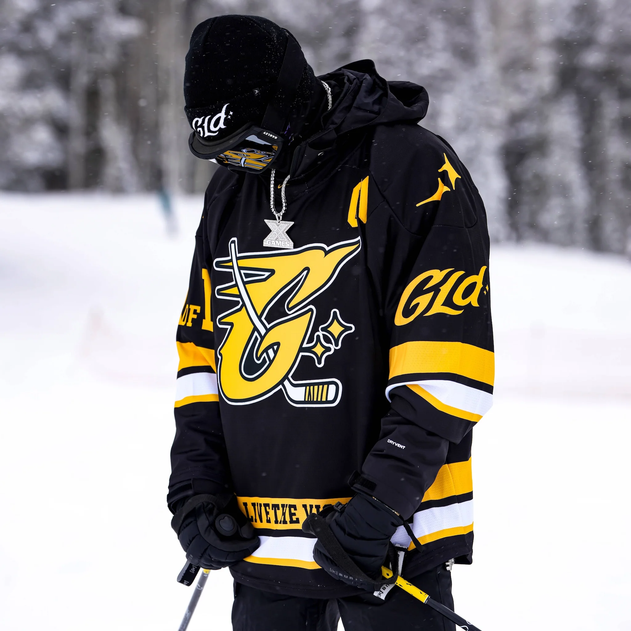 GLD Black and Yellow Hockey Jersey - Image 3