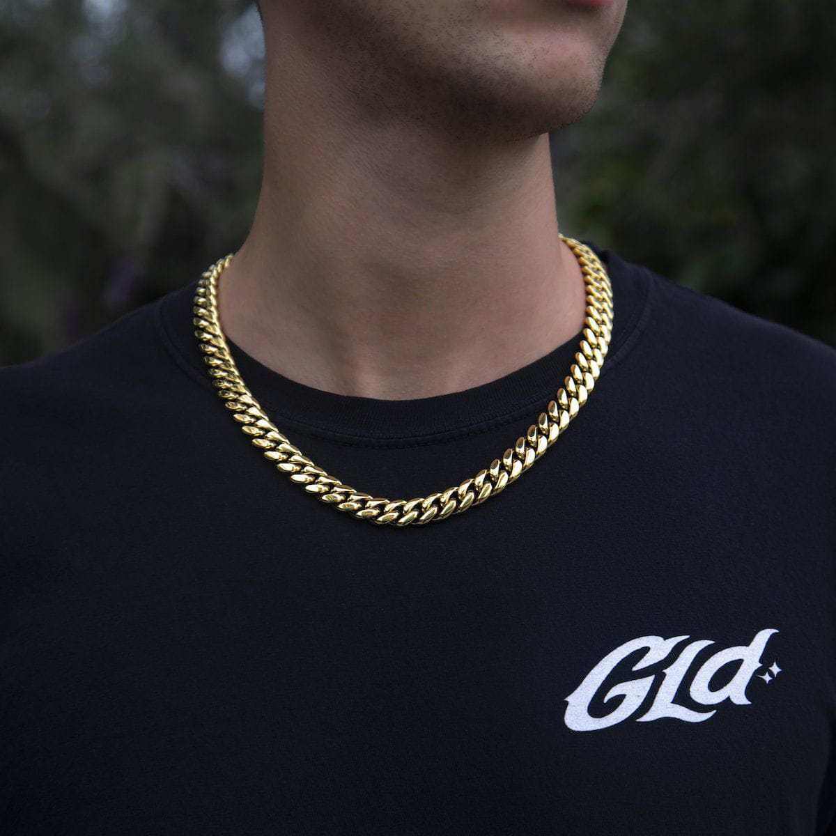 GLD Signature Cuban in Yellow Gold- 12mm - Image 5