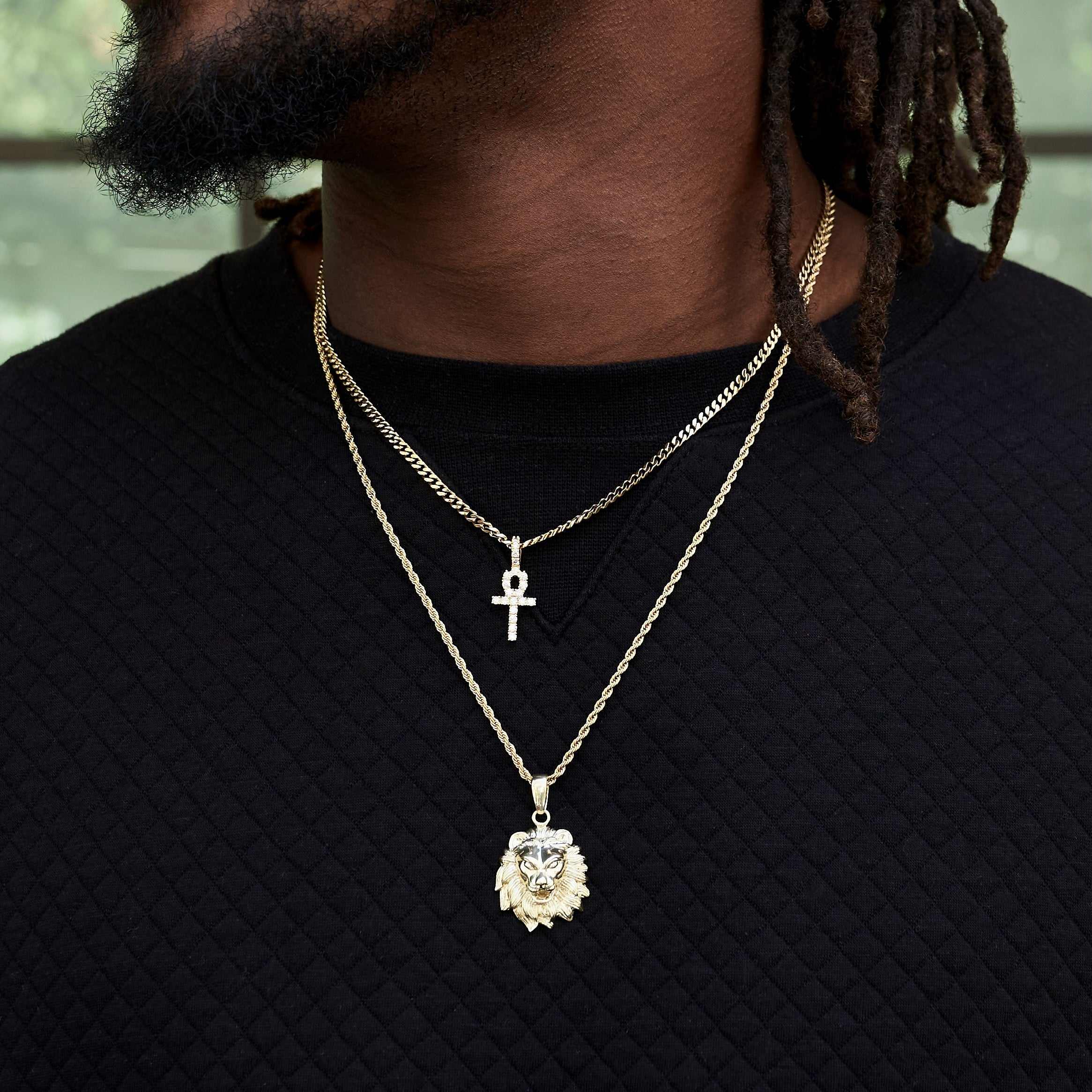 Choose 2 Chains + 2 Pendants - Yellow Gold - Image 3