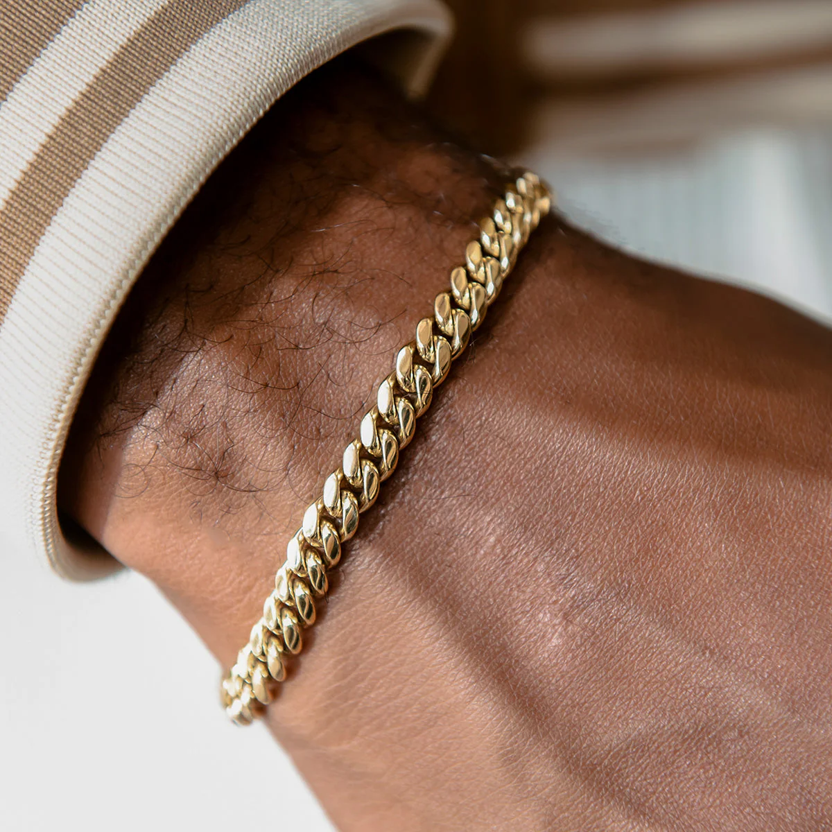 Miami Cuban Chain + Bracelet Bundle in Yellow Gold - 6mm - Image 3