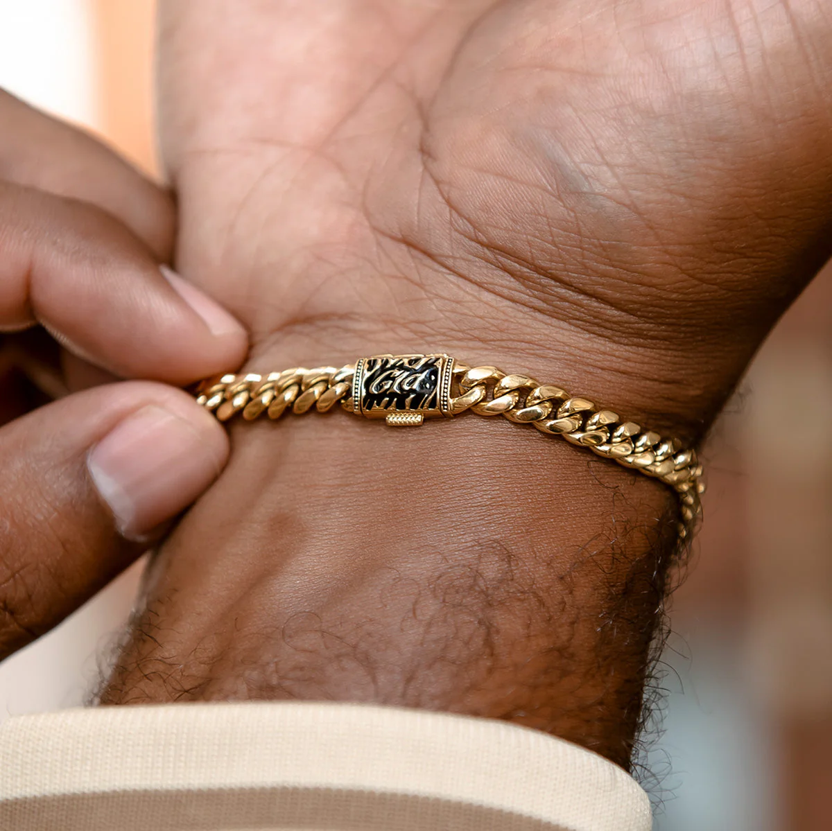 Miami Cuban Chain + Bracelet Bundle in Yellow Gold - 6mm - Image 4