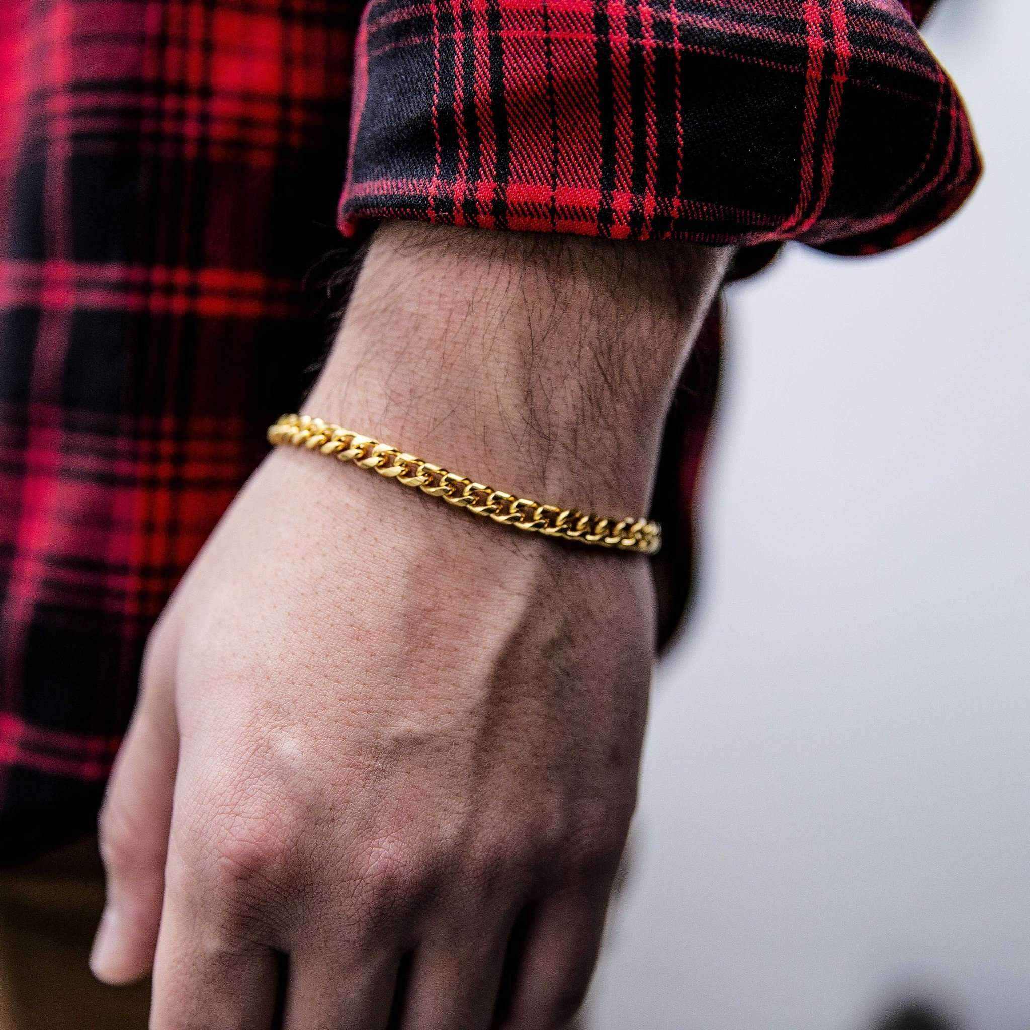 Miami Cuban Chain Bracelet in Yellow Gold Vermeil - 5mm - Image 2