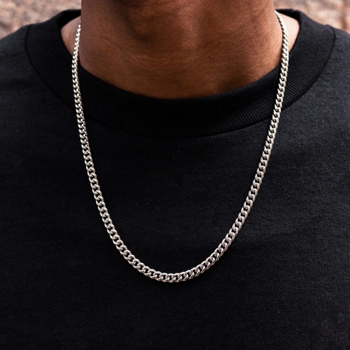 Miami Cuban Chain in Sterling Silver - 5mm - Image 2