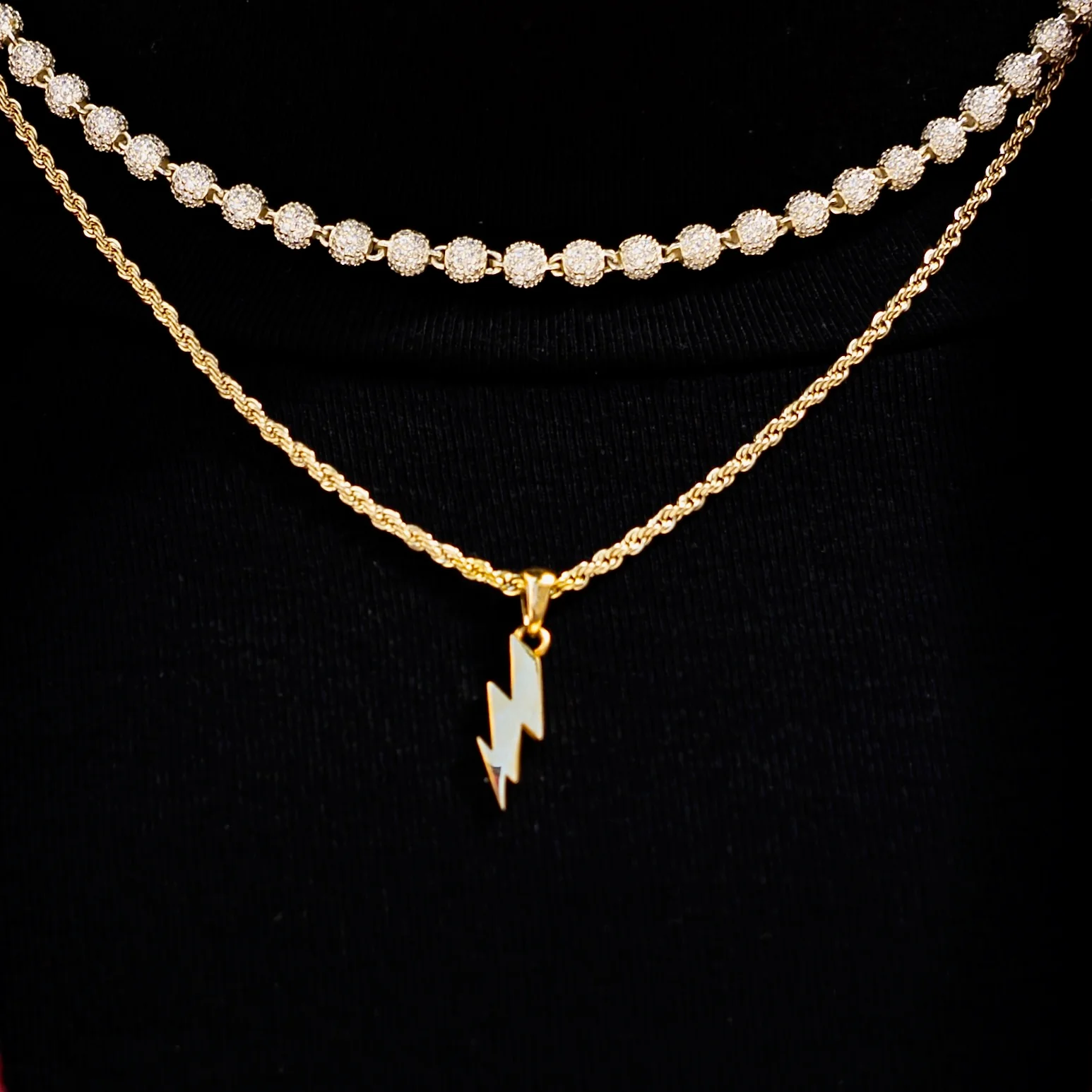 Micro Lightning Bolt Pendant - Image 4