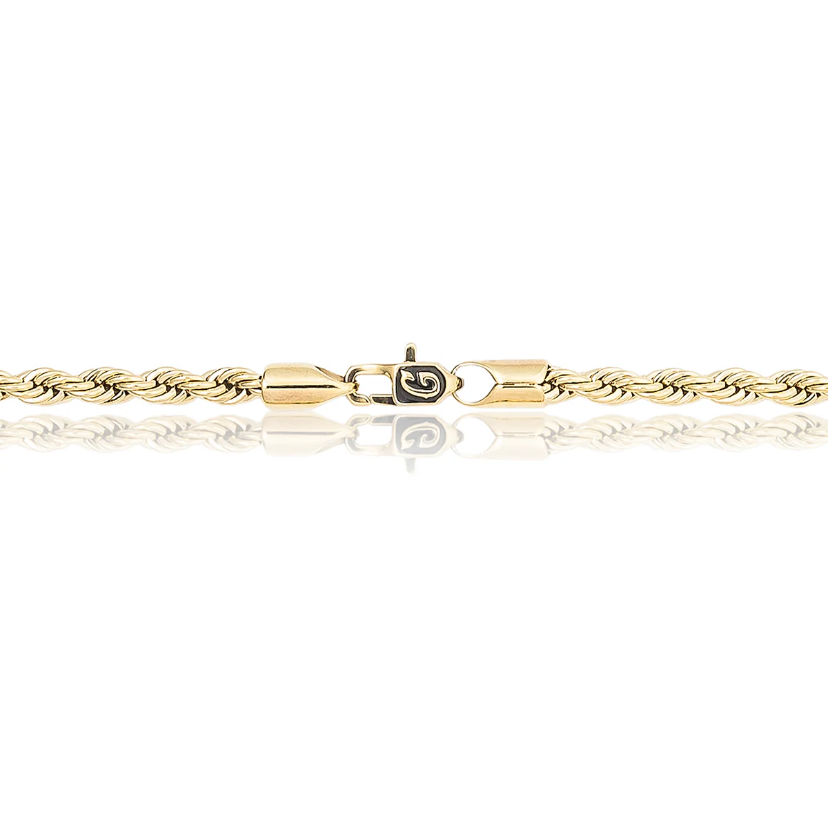 Rope Necklace in Yellow Gold - 4mm - Image 7