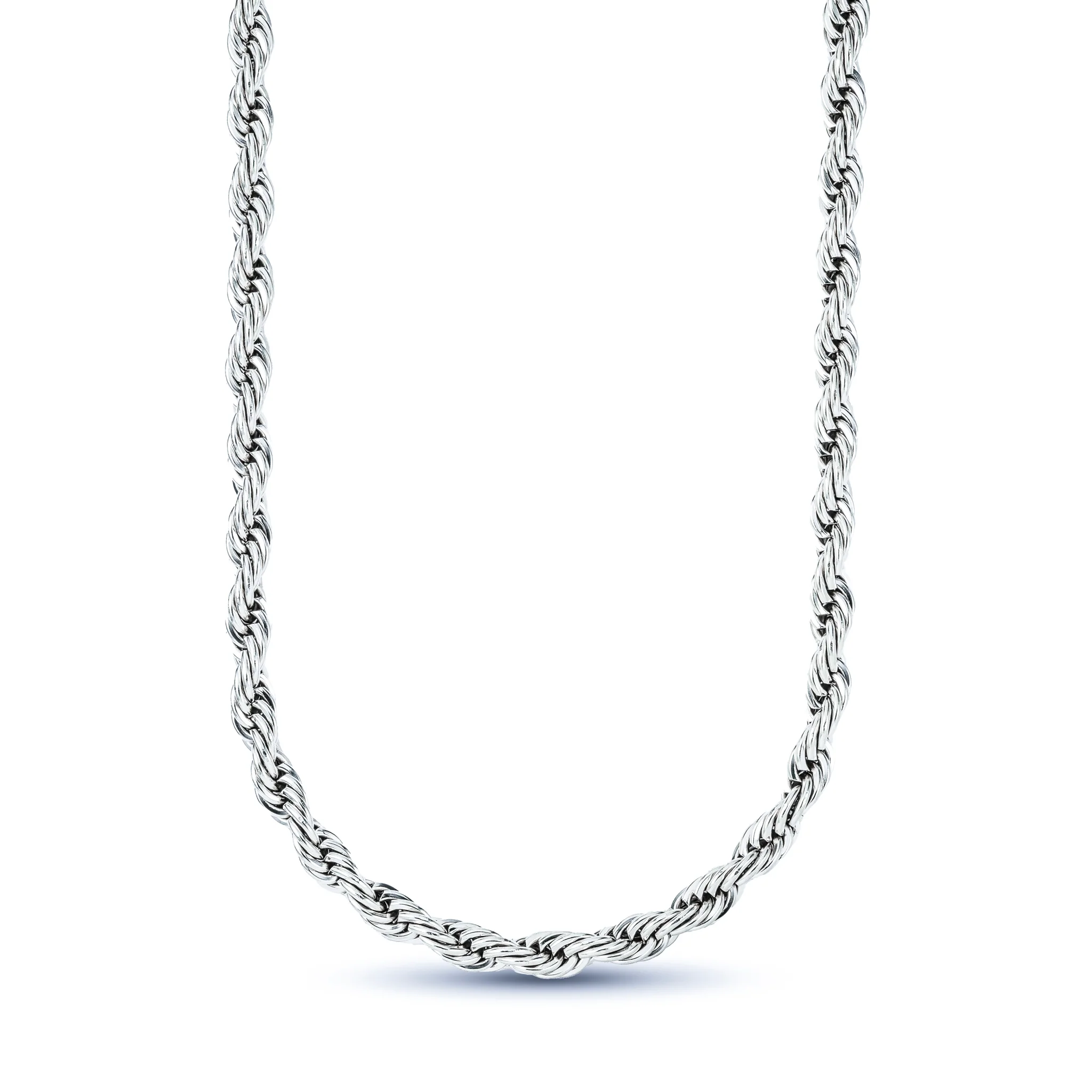 Rope Chain in Sterling Silver - 6mm