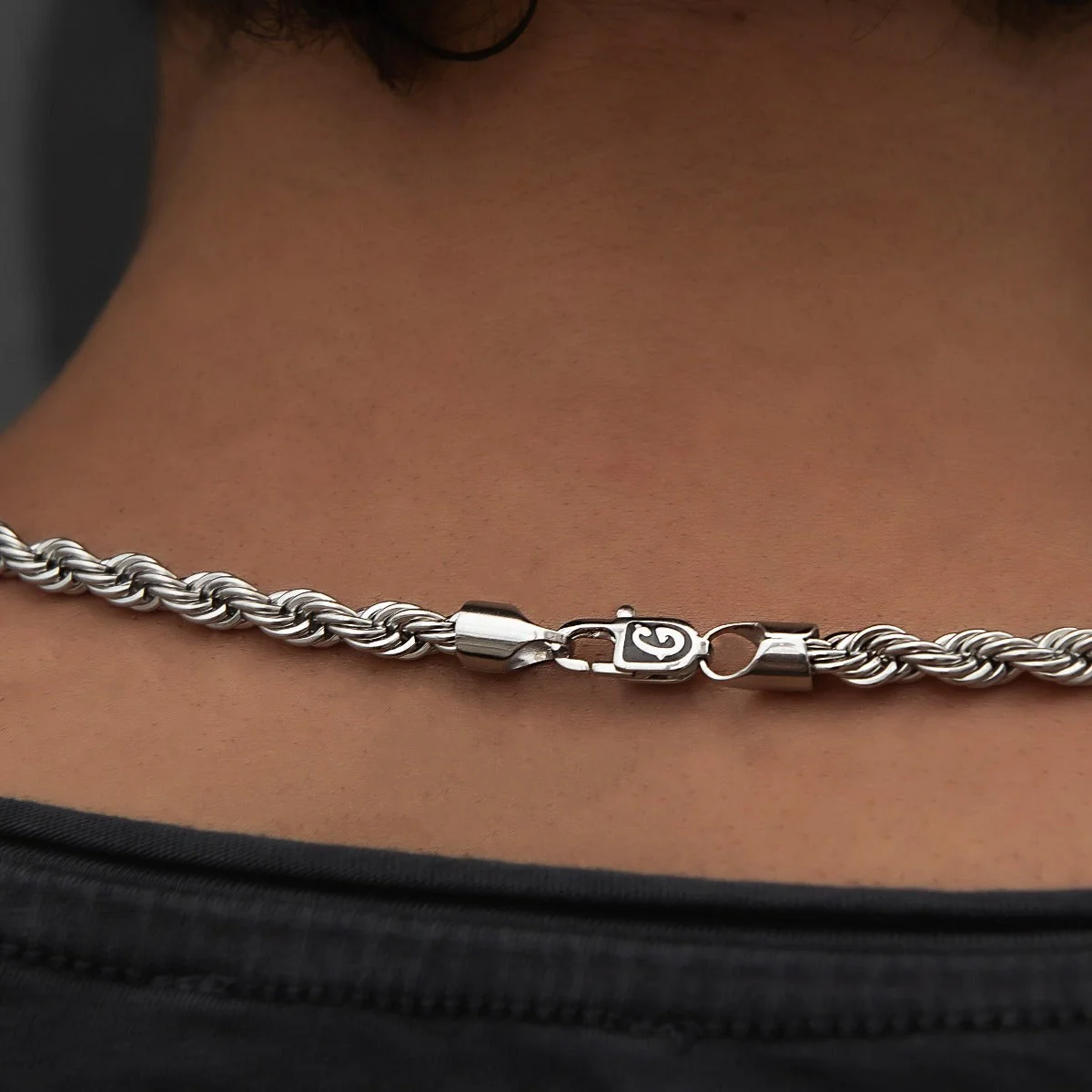 Rope Chain in Sterling Silver - 6mm - Image 3