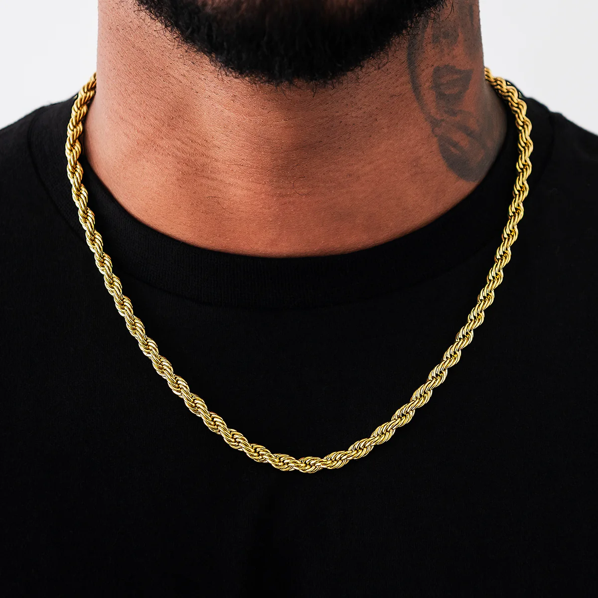 Rope Chain in Yellow Gold Vermeil - 6mm - Image 2
