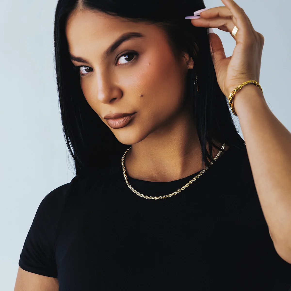 Rope Necklace in Yellow Gold - 4mm - Image 9