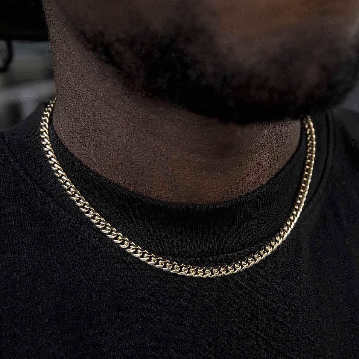 Solid Gold Miami Cuban Link Chain (5mm) - Image 3