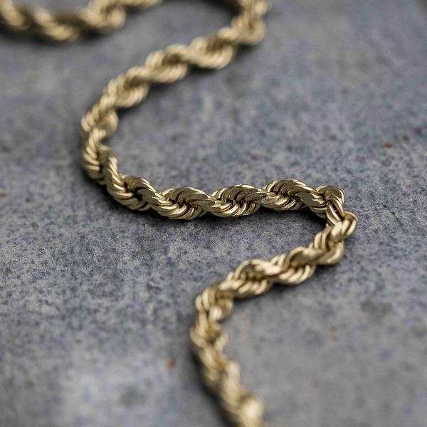 Solid Gold Rope Chain (2mm) - Image 3