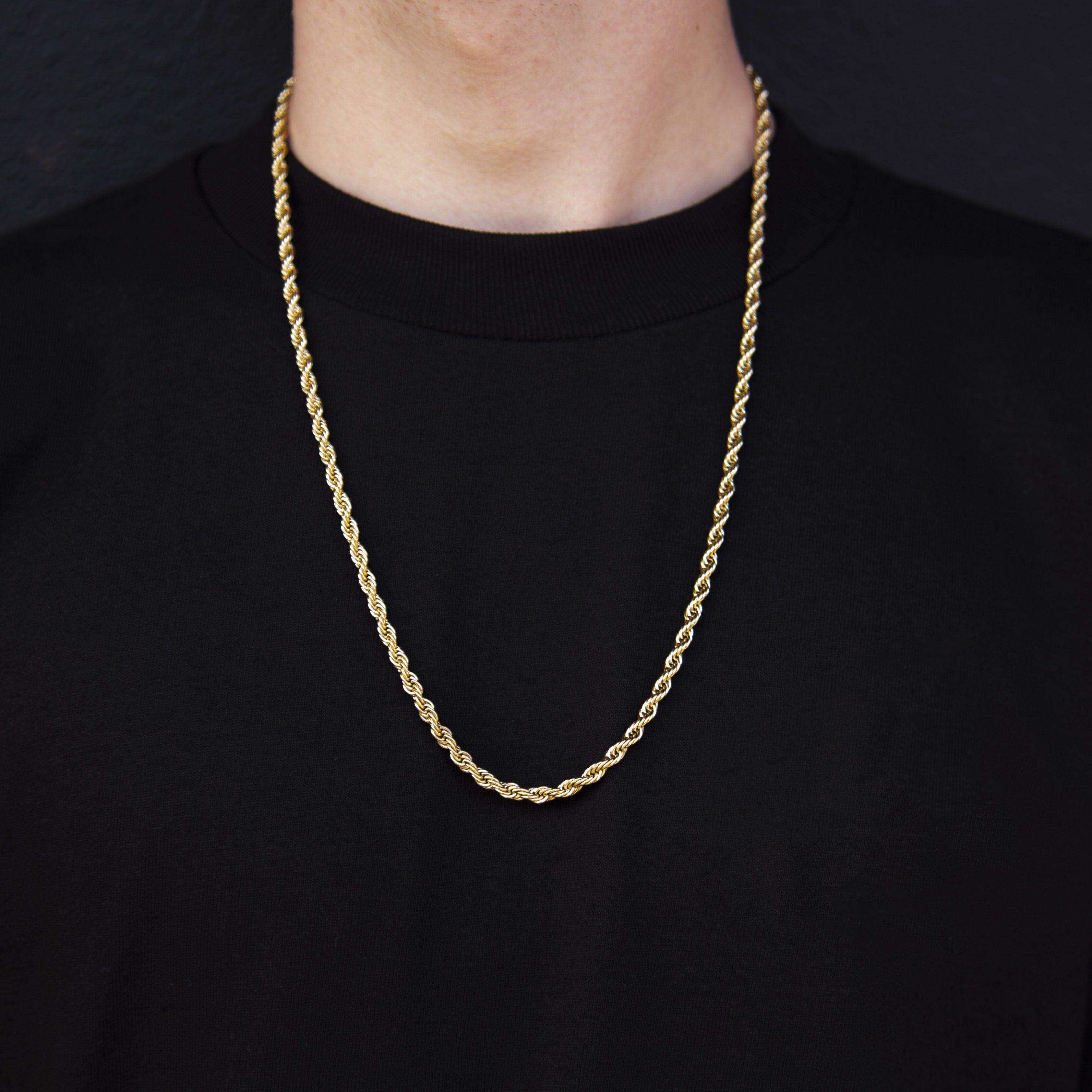 Solid Gold Rope Chain (4mm) - Image 3