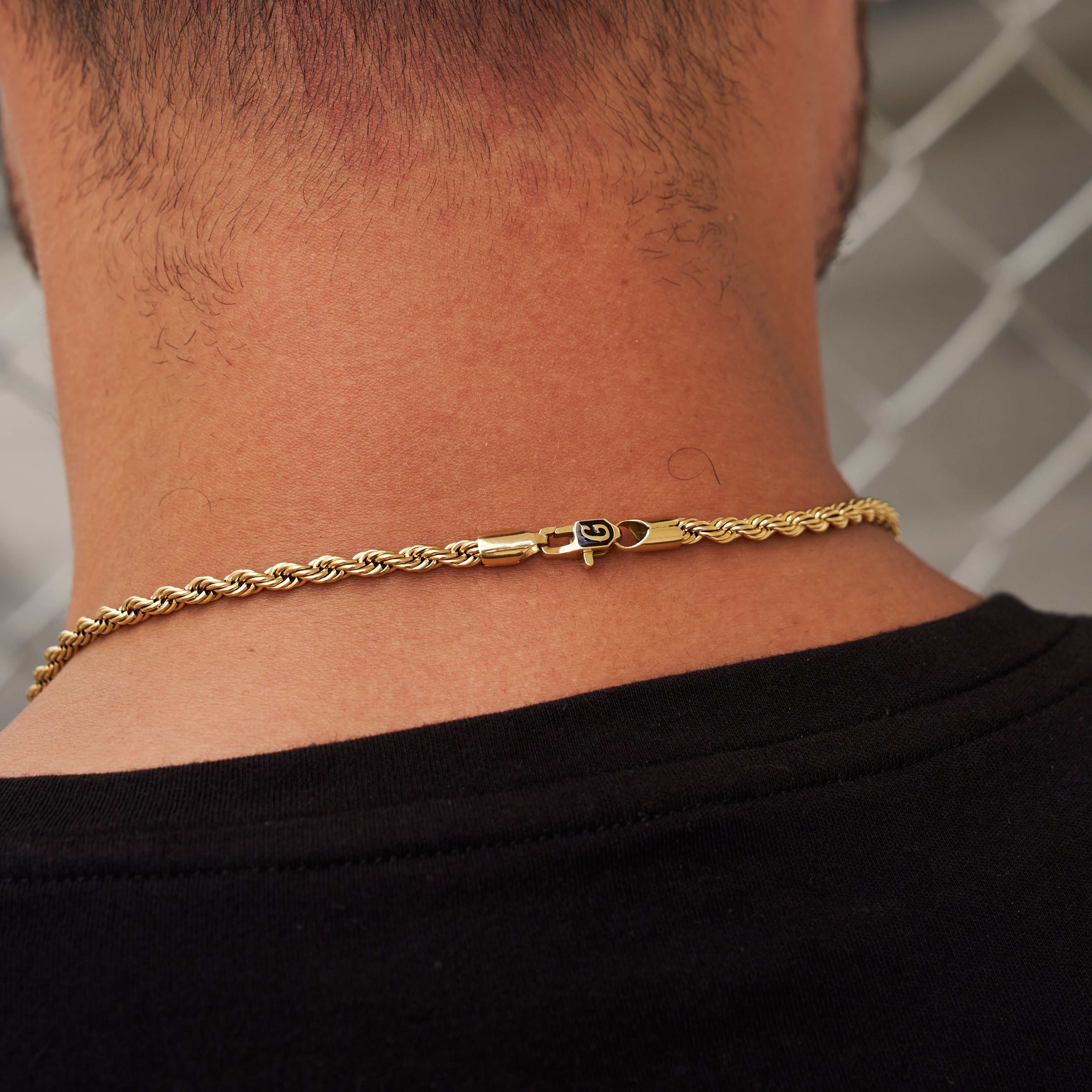 Solid Gold Rope Chain (4mm) - Image 4
