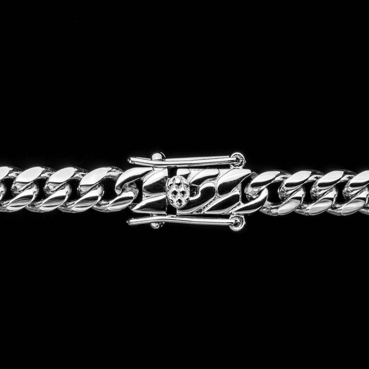 Solid White Gold Miami Cuban Link Chain (5mm) - Image 4