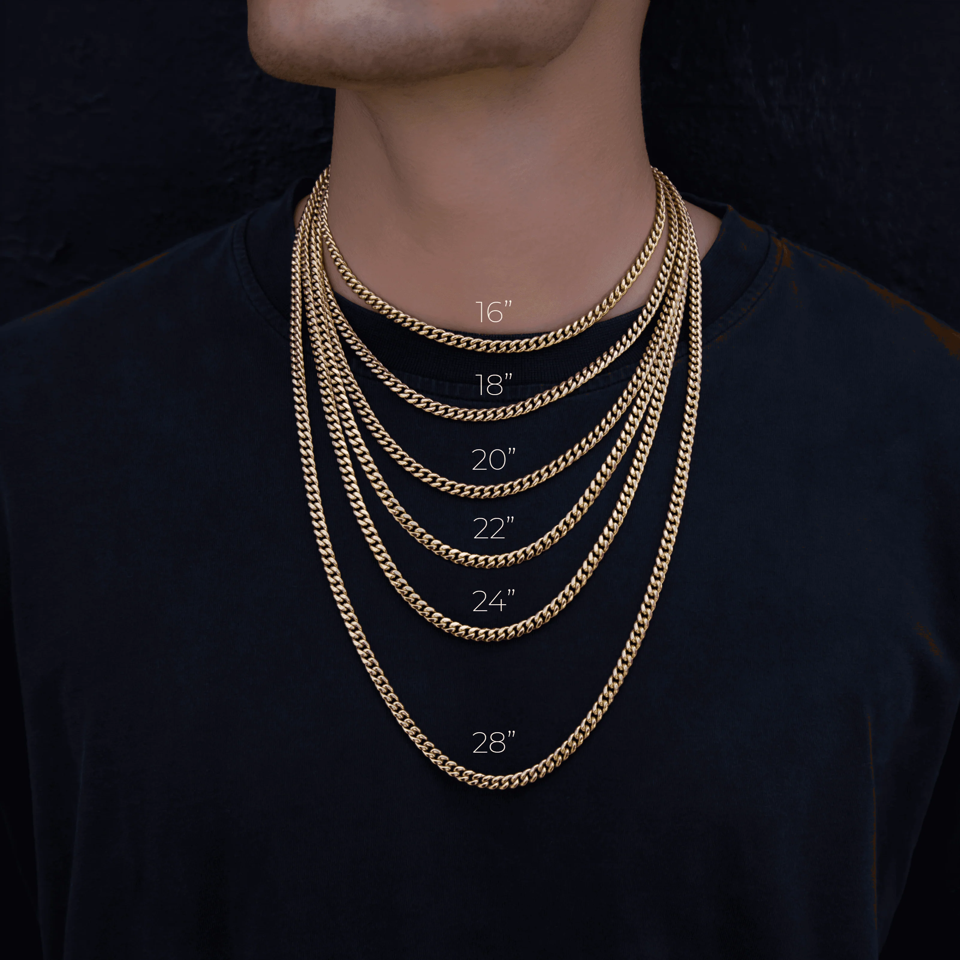 Solid White Gold Miami Cuban Link Chain (5mm) - Image 5