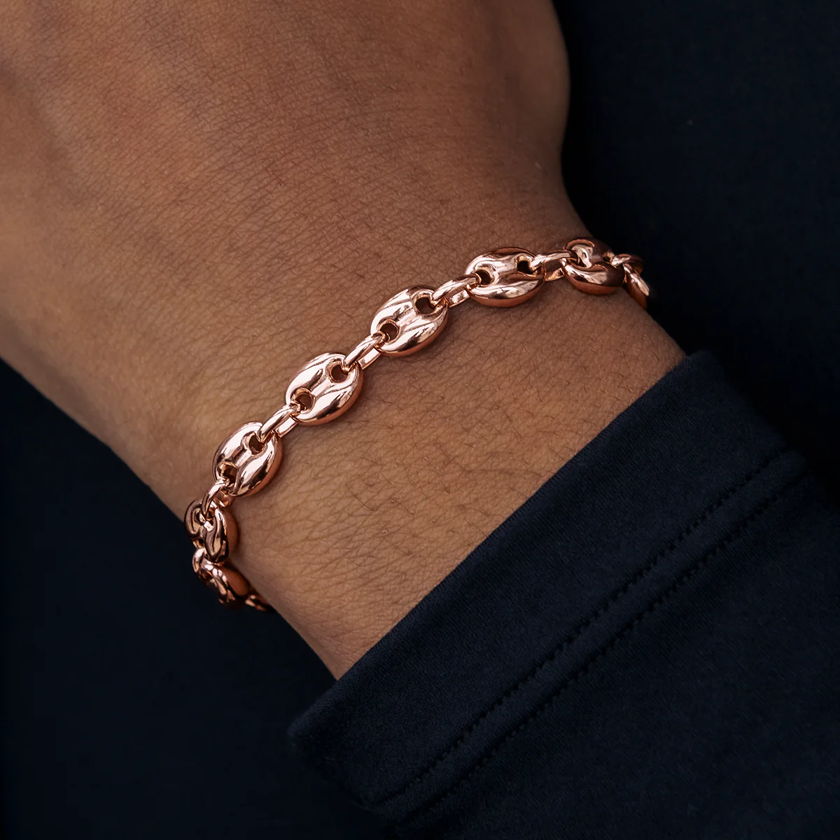 Valentina Bracelet in Rose Gold- 7mm - Image 2