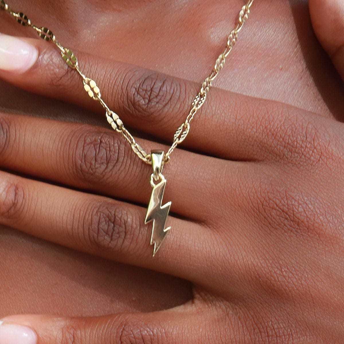 18k Vermeil Micro Lightning Bolt - Image 17