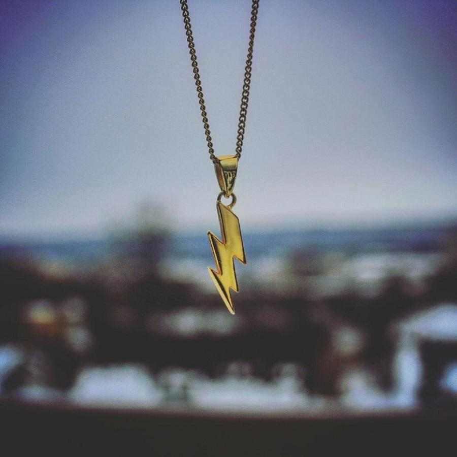 18k Vermeil Micro Lightning Bolt - Image 3